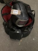 (1) 3M Speedglas 9100MP Adflo Airfed Welding Helmet with Carrying Bag