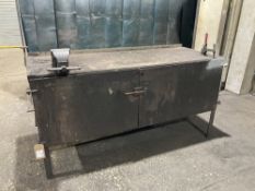 Steel Framed workbench c/w Senator 445105 Vice