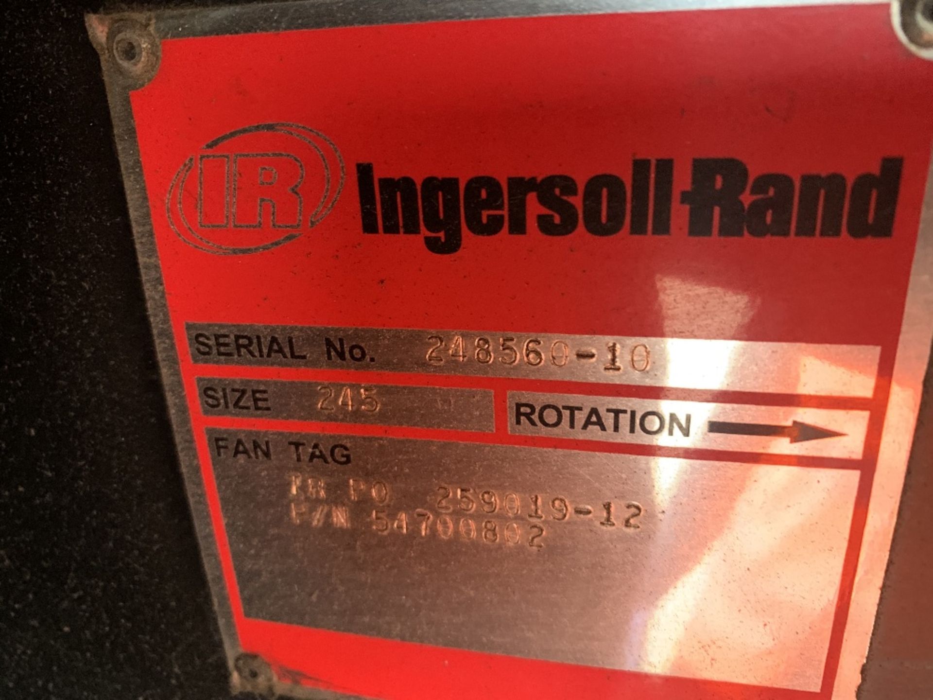 Ingersoll Rand N37 compressor - Image 2 of 4
