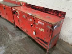 Fabricated Steel Workbench & Cupboards