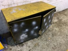 Steel framed 2-door storage cabinet