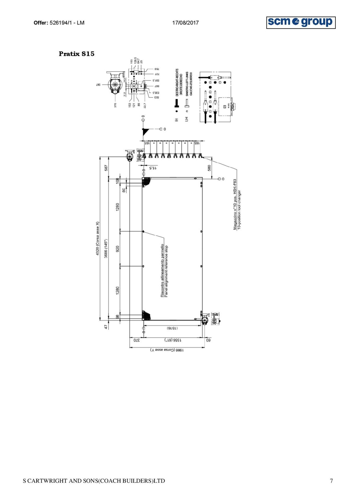 SCM Pratix S15C CNC router - Image 15 of 31