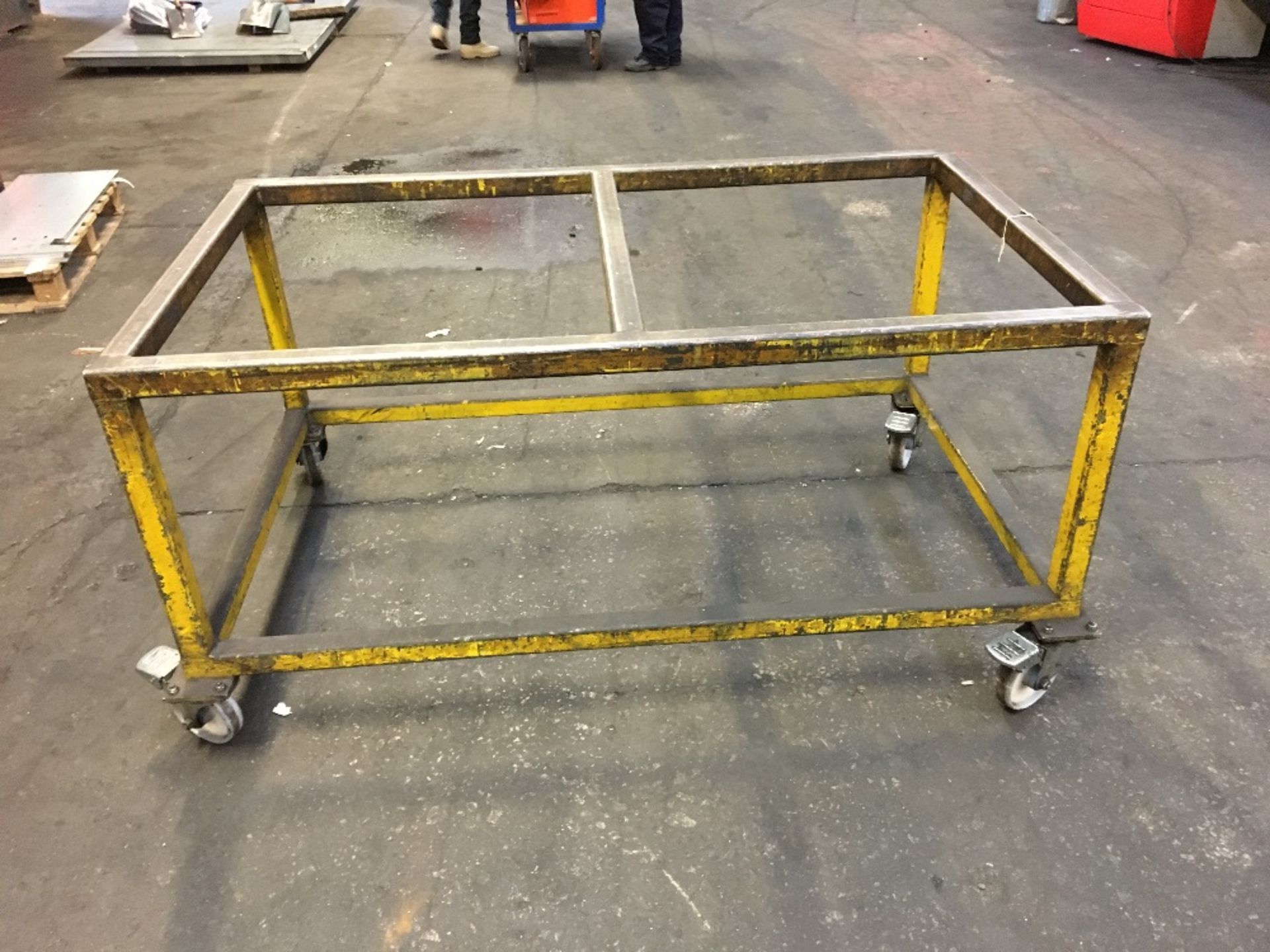 Mobile steel framed trolley