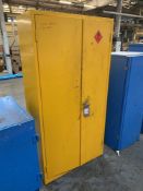 Steel 2 door chemical storage cabinet