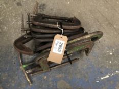 (9) G-Clamps Various Sizes