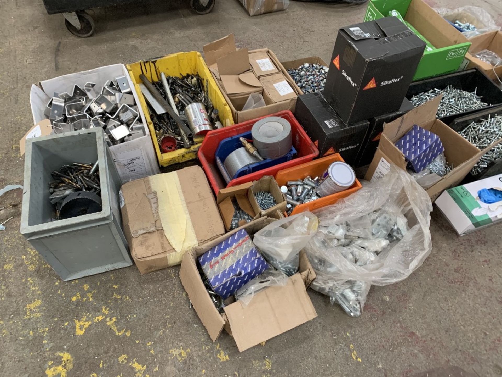 Large Qty of Fixings, Sika, Glue, Drill Bits & Fixing Brackets - Image 2 of 5