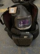 (1) 3M Speedglas Adflo 9100MP Airfed Welding Helmet with Carrying Bag