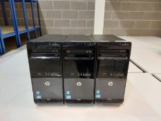 (3) HP Pro 3400 Series MT personal computers