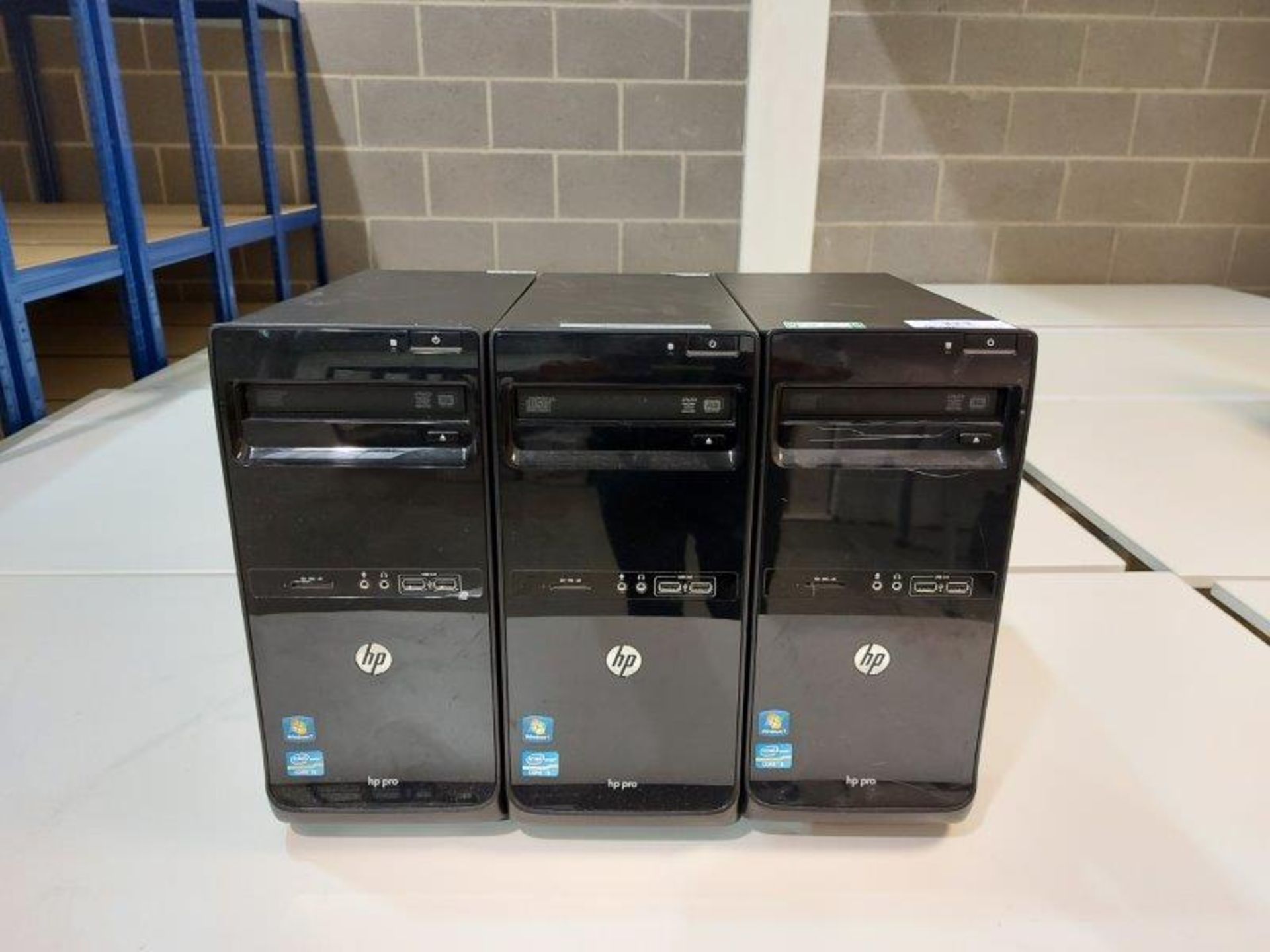 (3) HP Pro 3400 Series MT personal computers