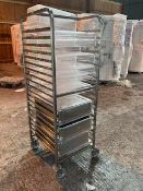 Stainless steel Gastronorm Rack /Tray / Pan Trolley & Trays