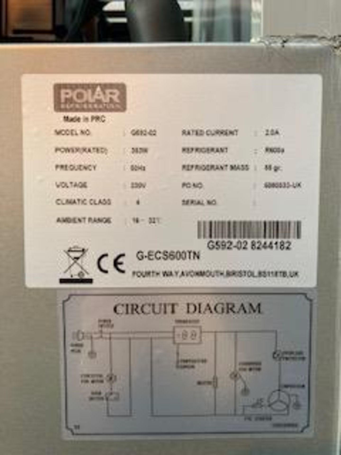 Polar G592-02 Single Door Upright Stainless Steel 600 Ltr Fridge - Image 6 of 6