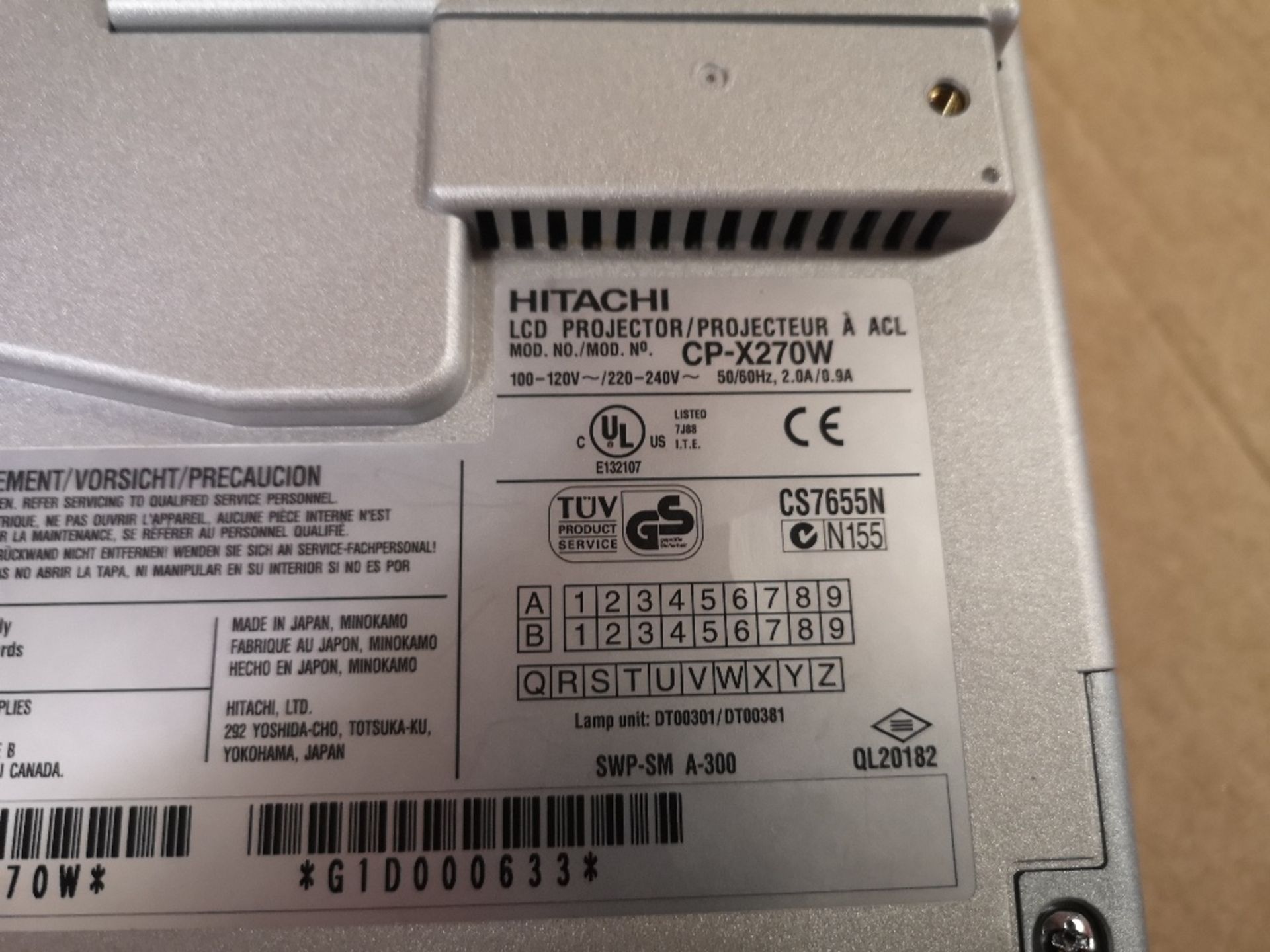 Hitachi CP-X270 LCD Projector - Image 4 of 4