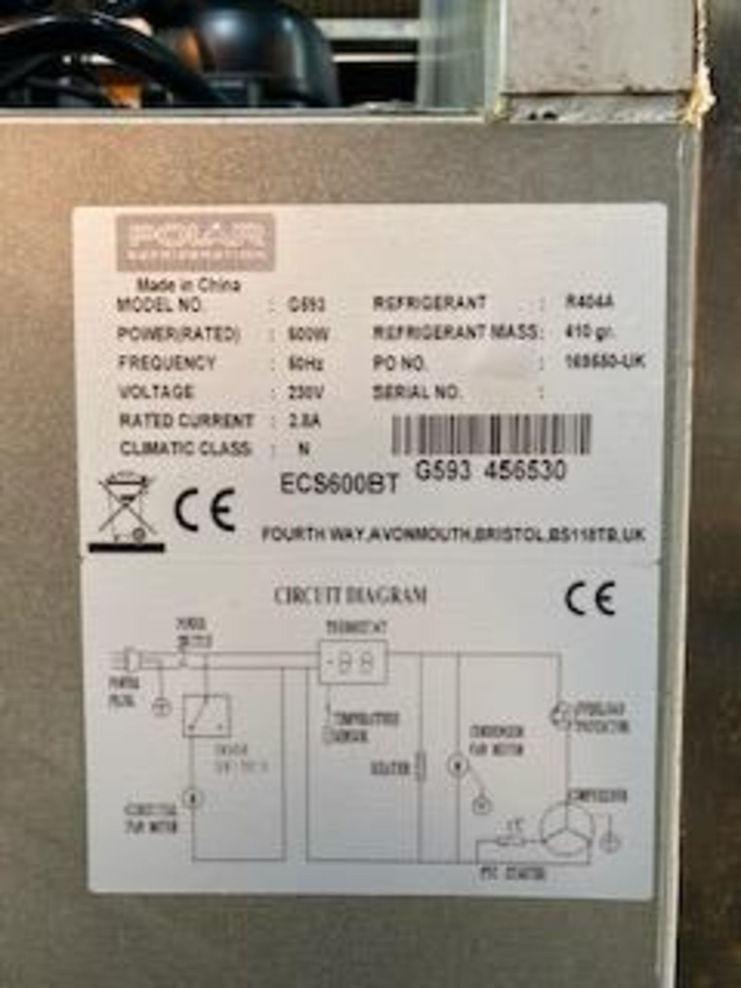 Polar G593 Single Door Upright Stainless Steel 600 Ltr Freezer - Image 6 of 6