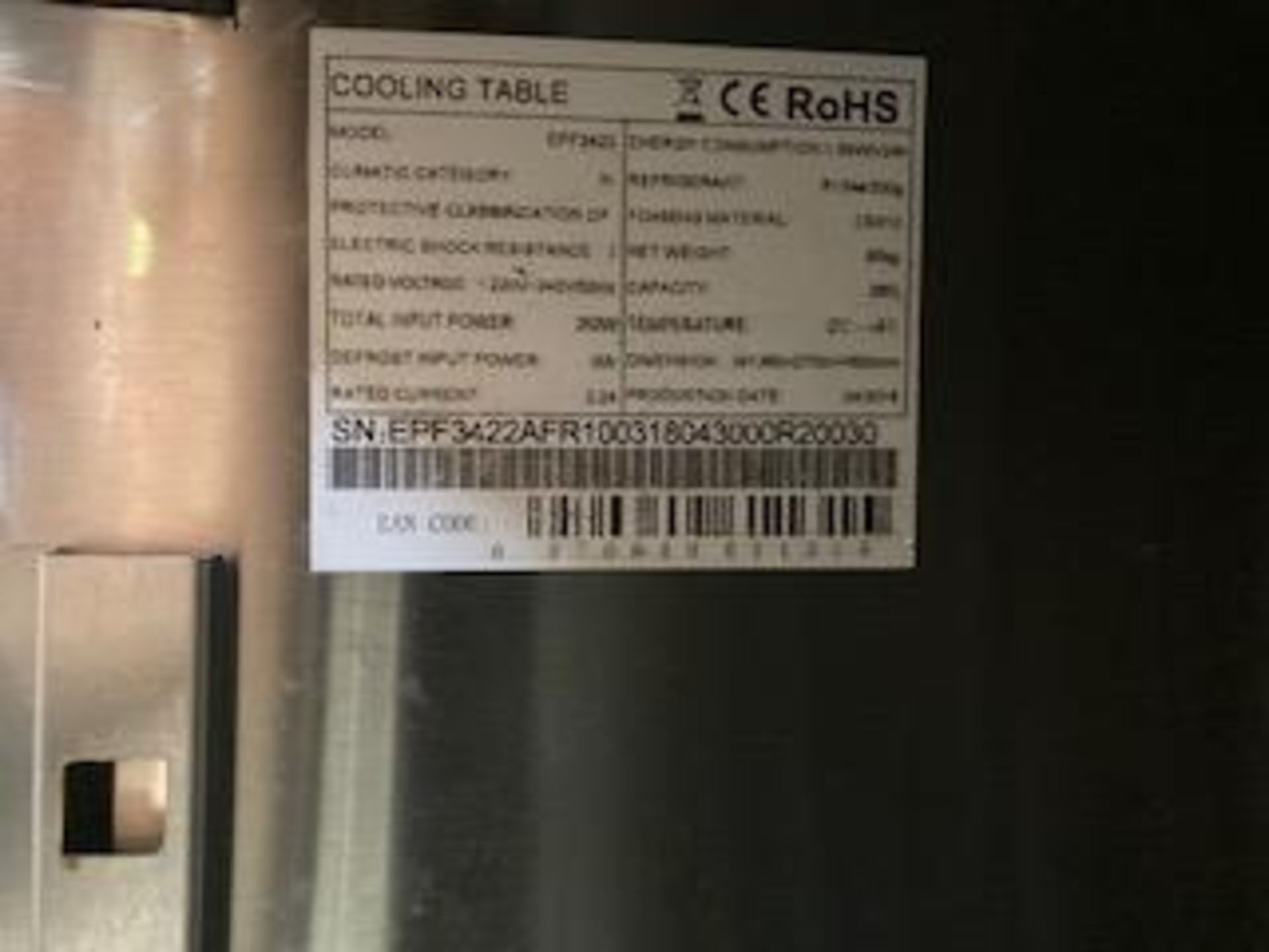 Atosa EPF3422 Two Door Stainless Steel 271 Ltr Counter Fridge - Image 5 of 5