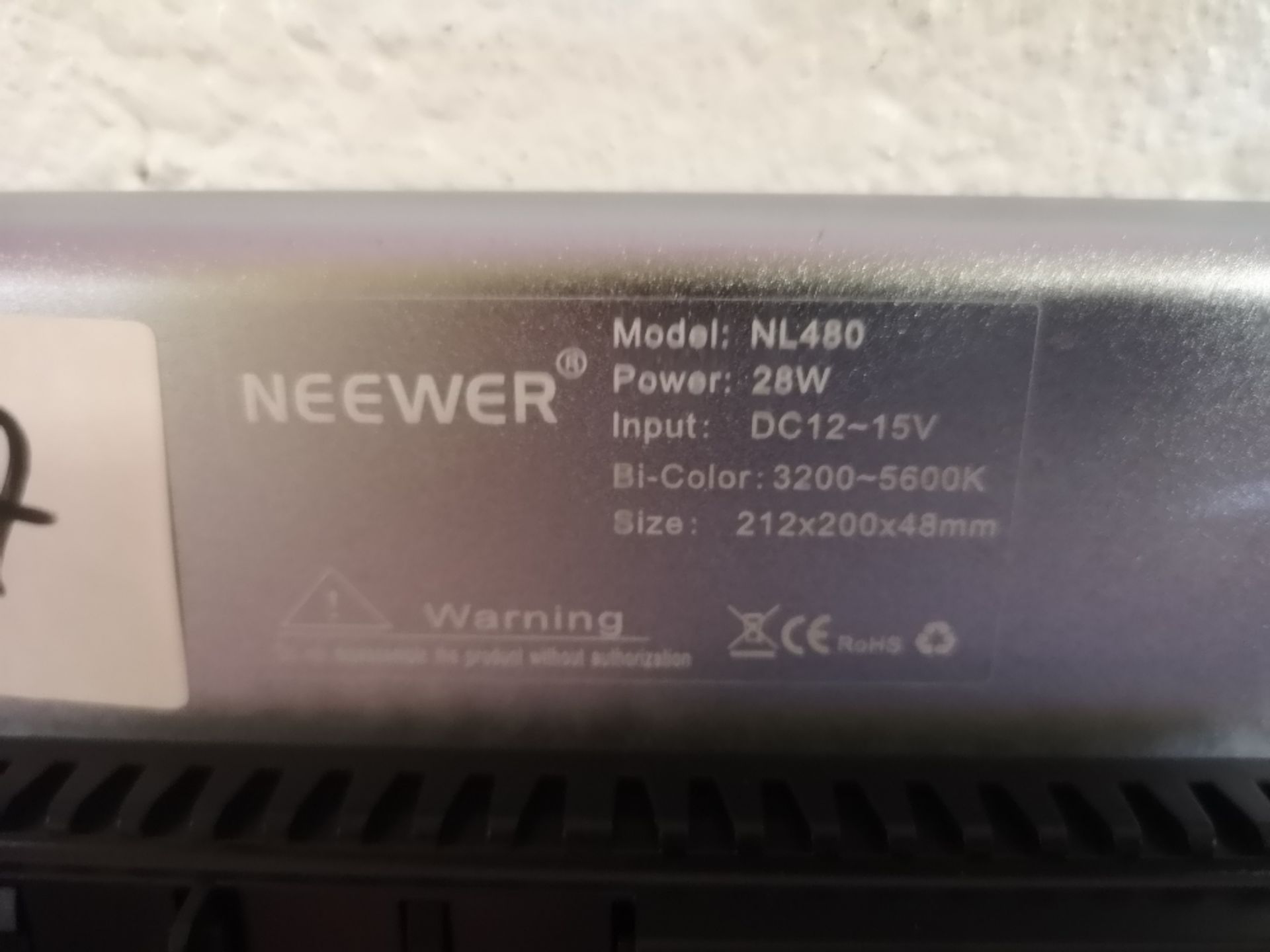 Neewer Dimmable Bi-Color 480 LED Video Lighting Panel with U Bracket - Image 3 of 3