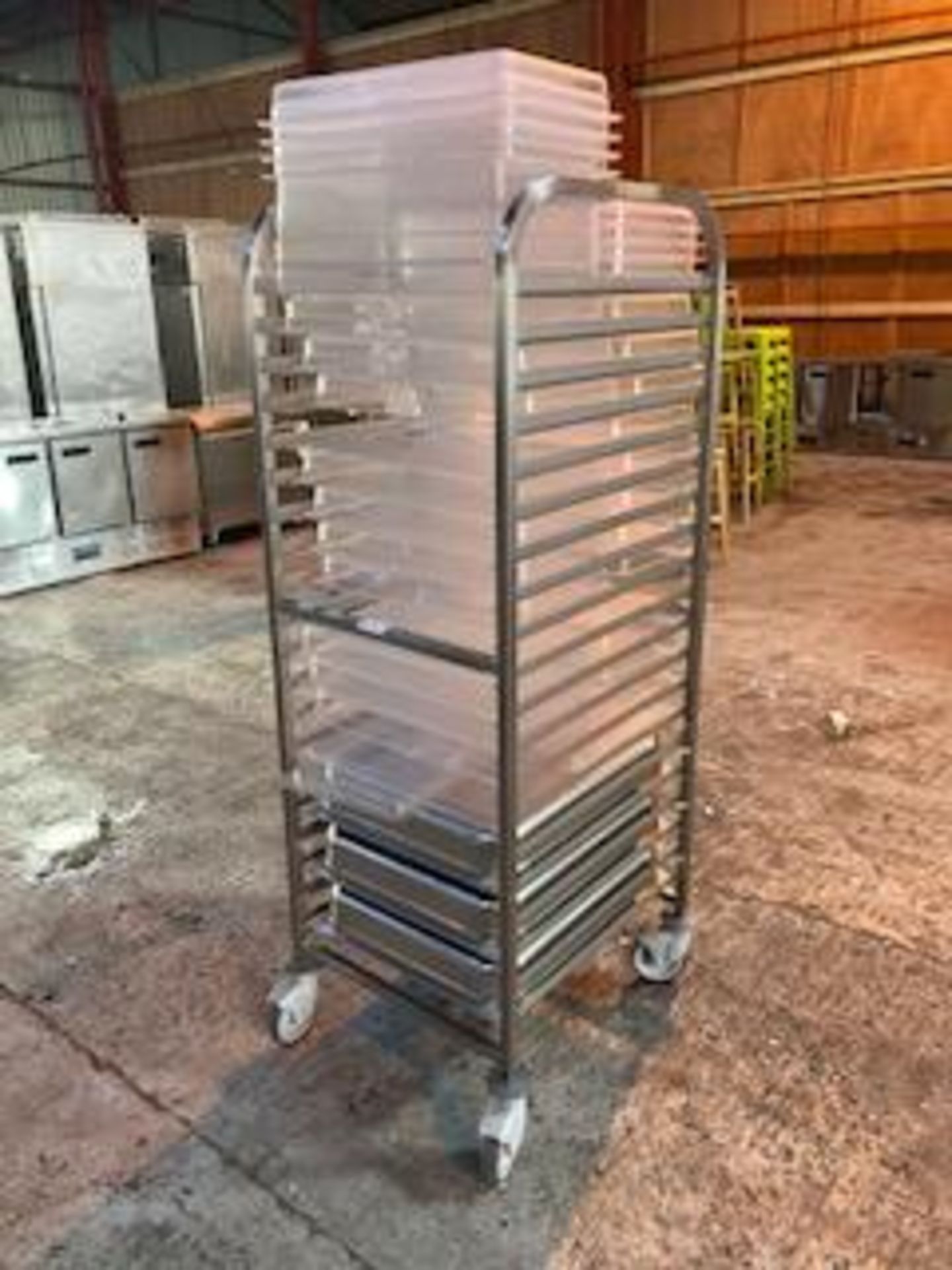 Stainless steel Gastronorm Rack /Tray / Pan Trolley & Trays - Image 2 of 3