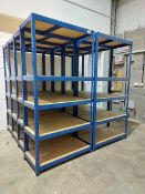 (8) Bays of light duty boltless shelving