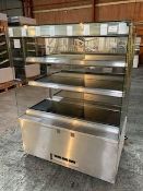 Counterline Three Deck Stainless Steel Heated Display Cabinet