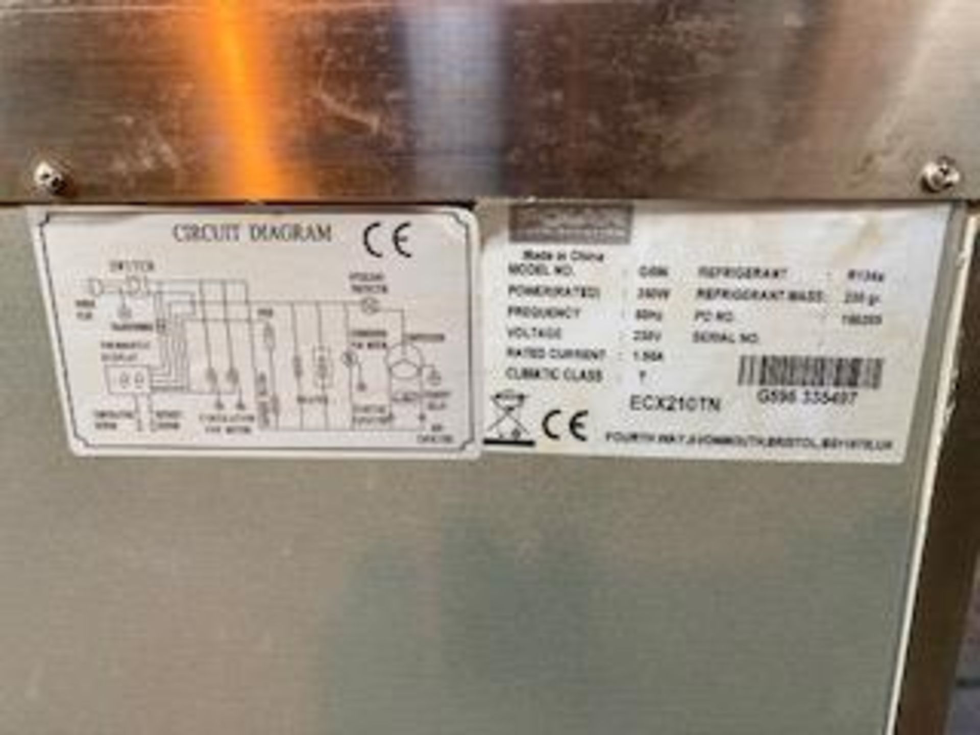 Polar G596 Two Door Stainless Steel 282 Ltr Counter Fridge - Image 6 of 6