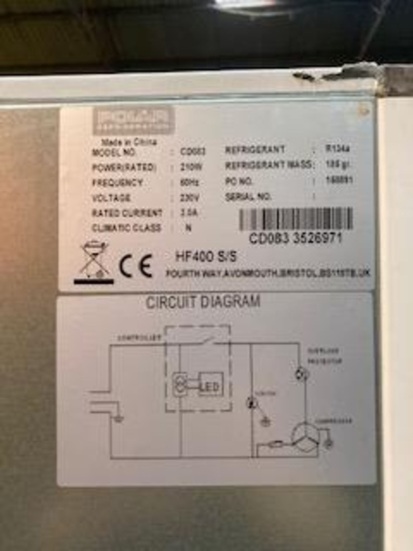 Polar CD083 Single Door Upright Stainless Steel 365 Ltr Freezer - Image 5 of 5