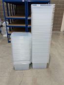(28) 30L plastic storage containers