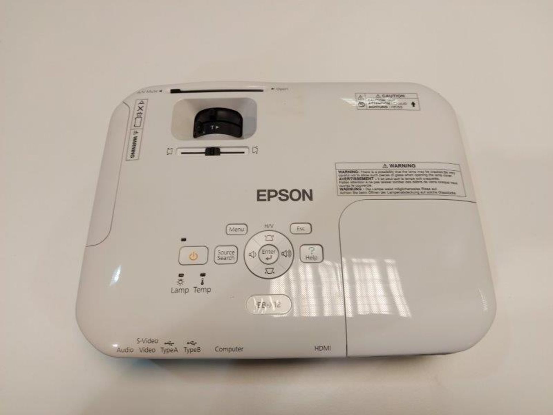 Epson EB-X12 H429B LCD HDMI projector - Image 2 of 4