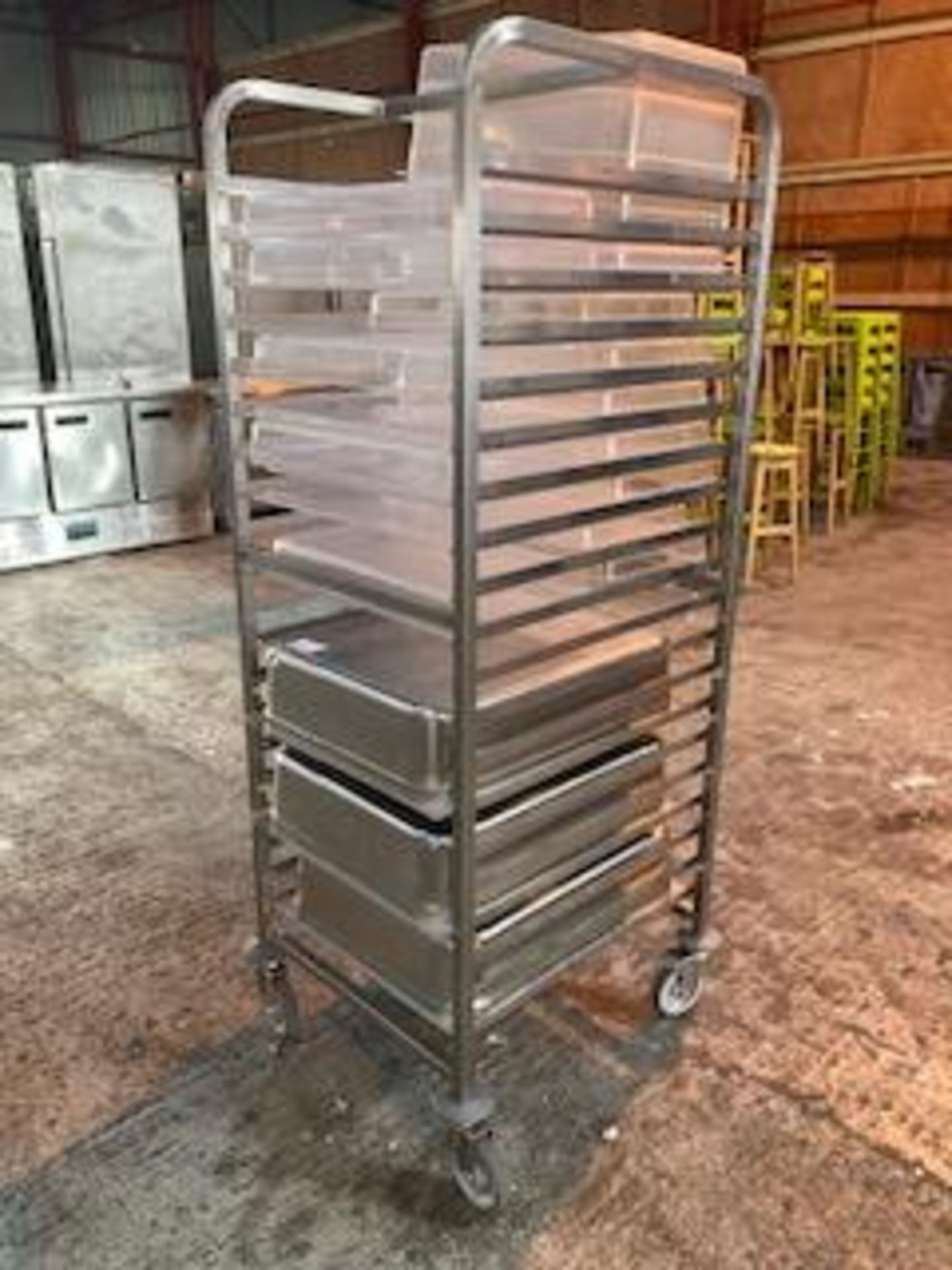 Stainless steel Gastronorm Rack /Tray / Pan Trolley & Trays - Image 2 of 3