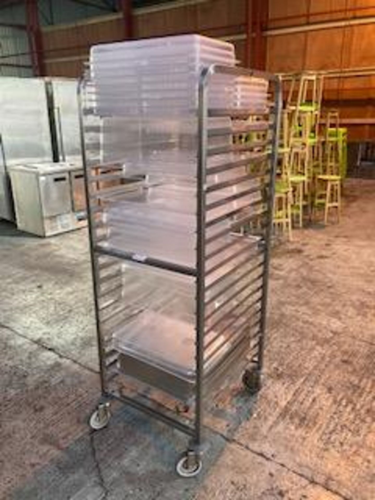Stainless steel Gastronorm Rack /Tray / Pan Trolley & Trays - Image 2 of 3