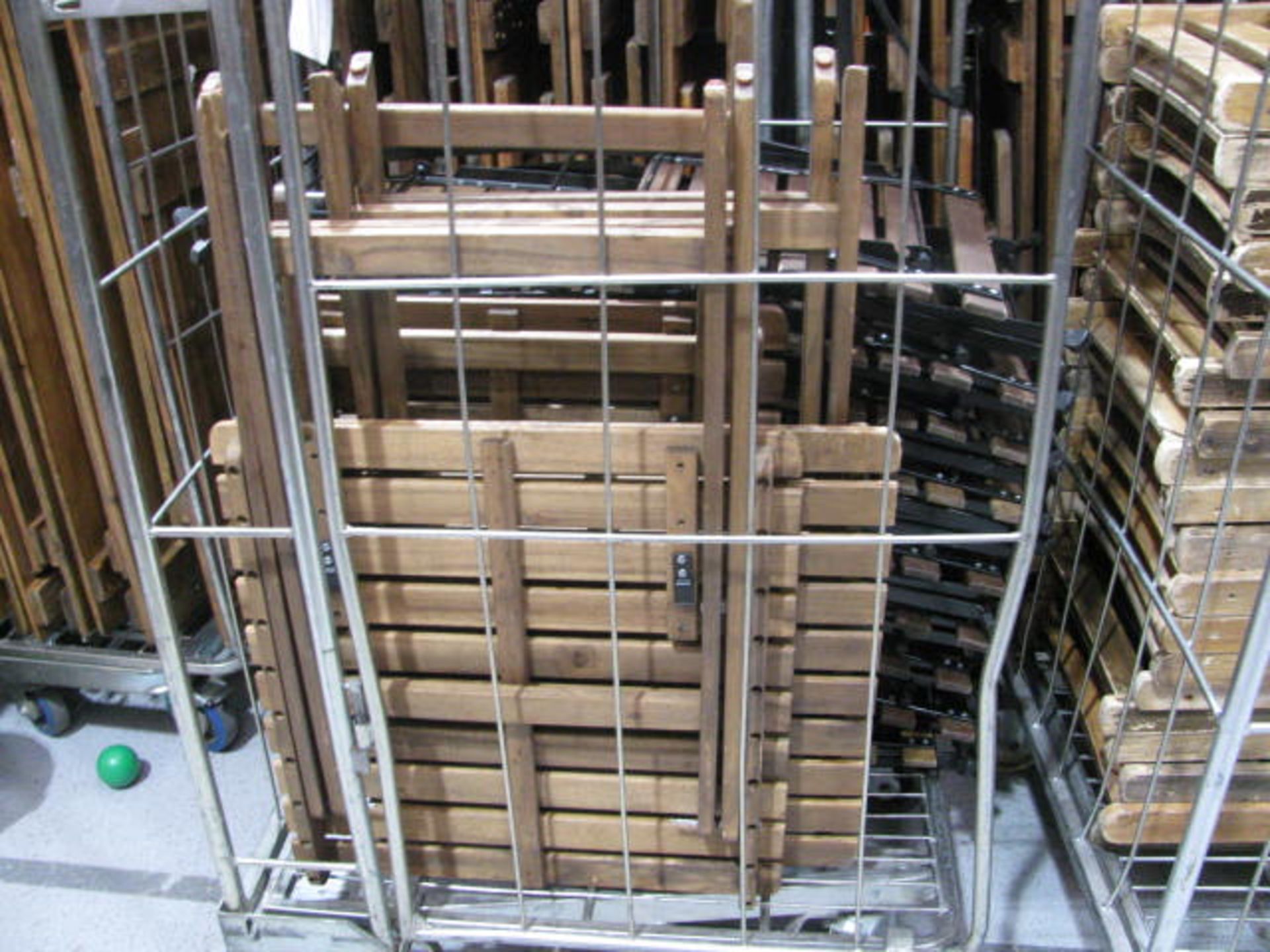 (2) Trolleys of folding chairs - Image 2 of 3