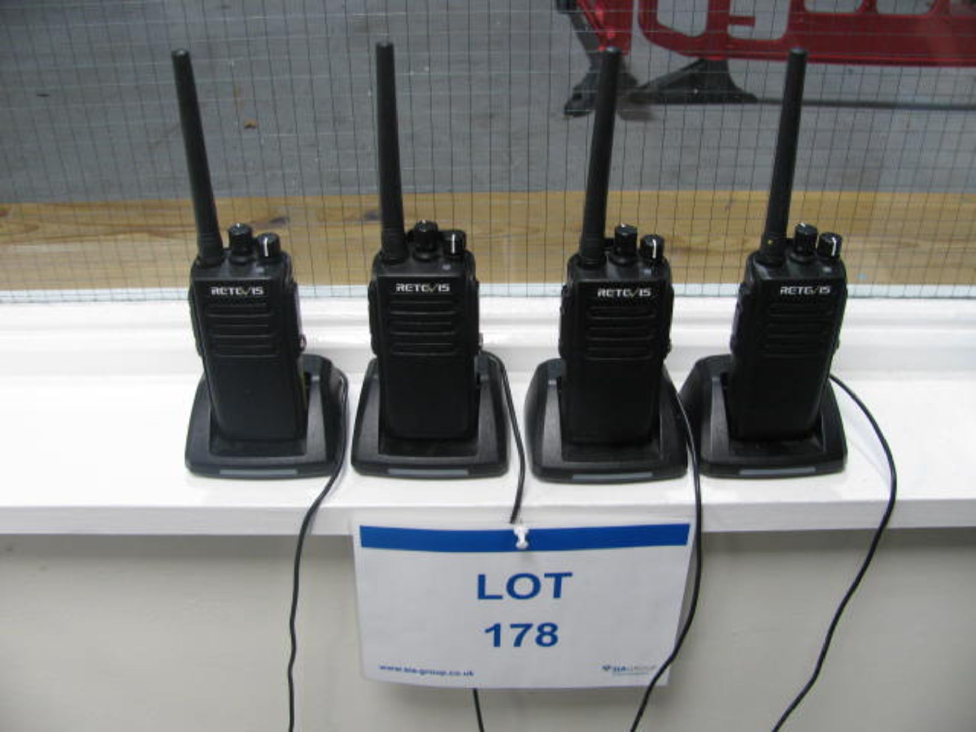 (4) RETC 15 walkie talkie units with chargers