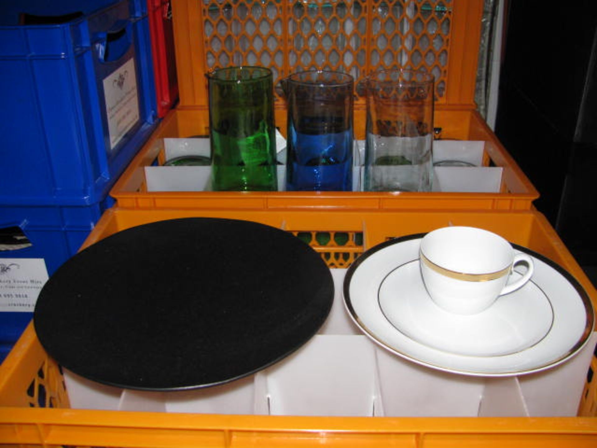 Quantity of various style glassware, tableware, crockery and other accessories