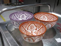 Cage to include Moroccan bowls