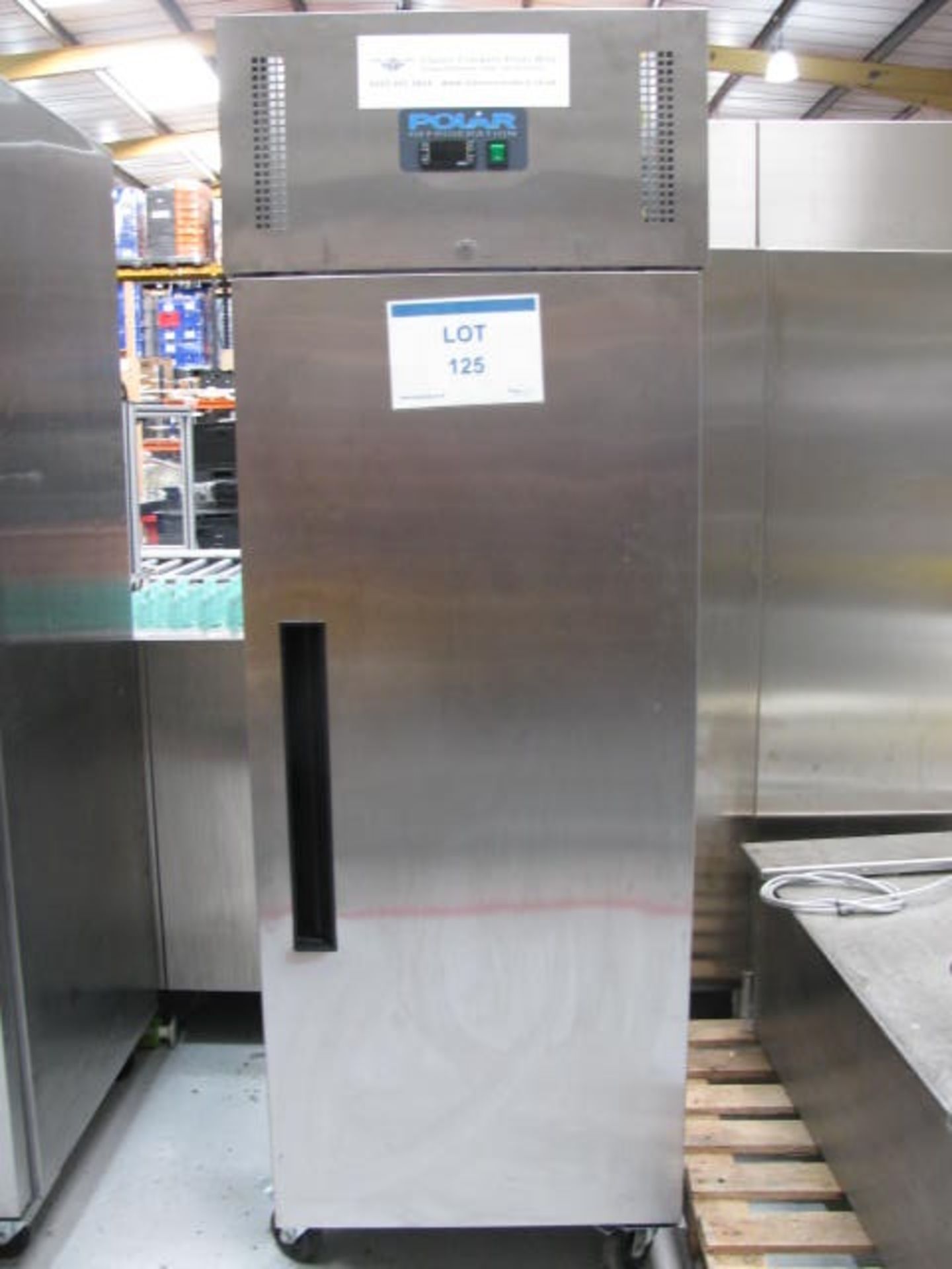 Polar stainless steel upright fridge Model G592