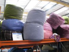 Quantity of upholstered footstools