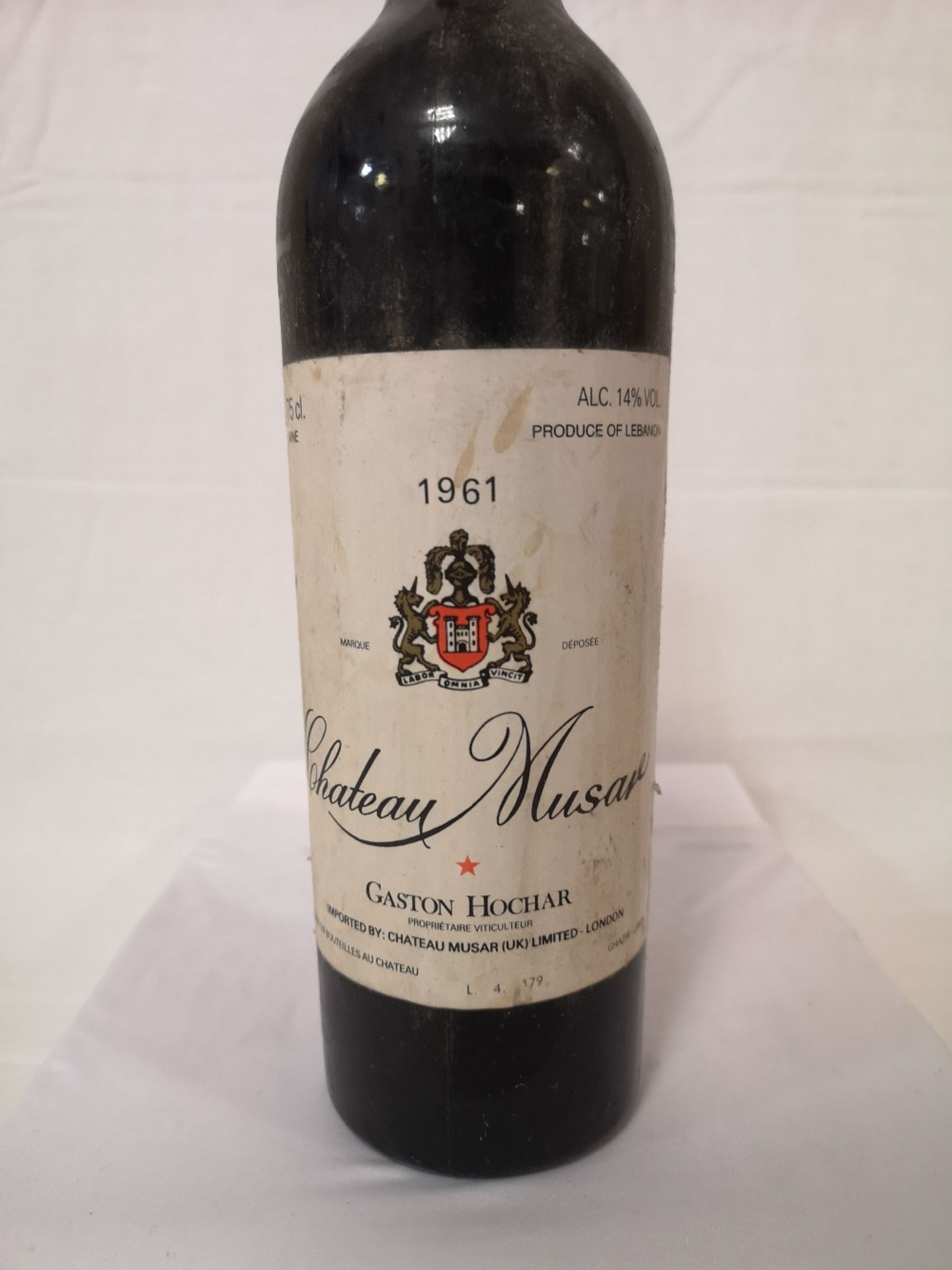 (1) Bottle of Chateau Musar 1961 (750ml) - Image 4 of 5