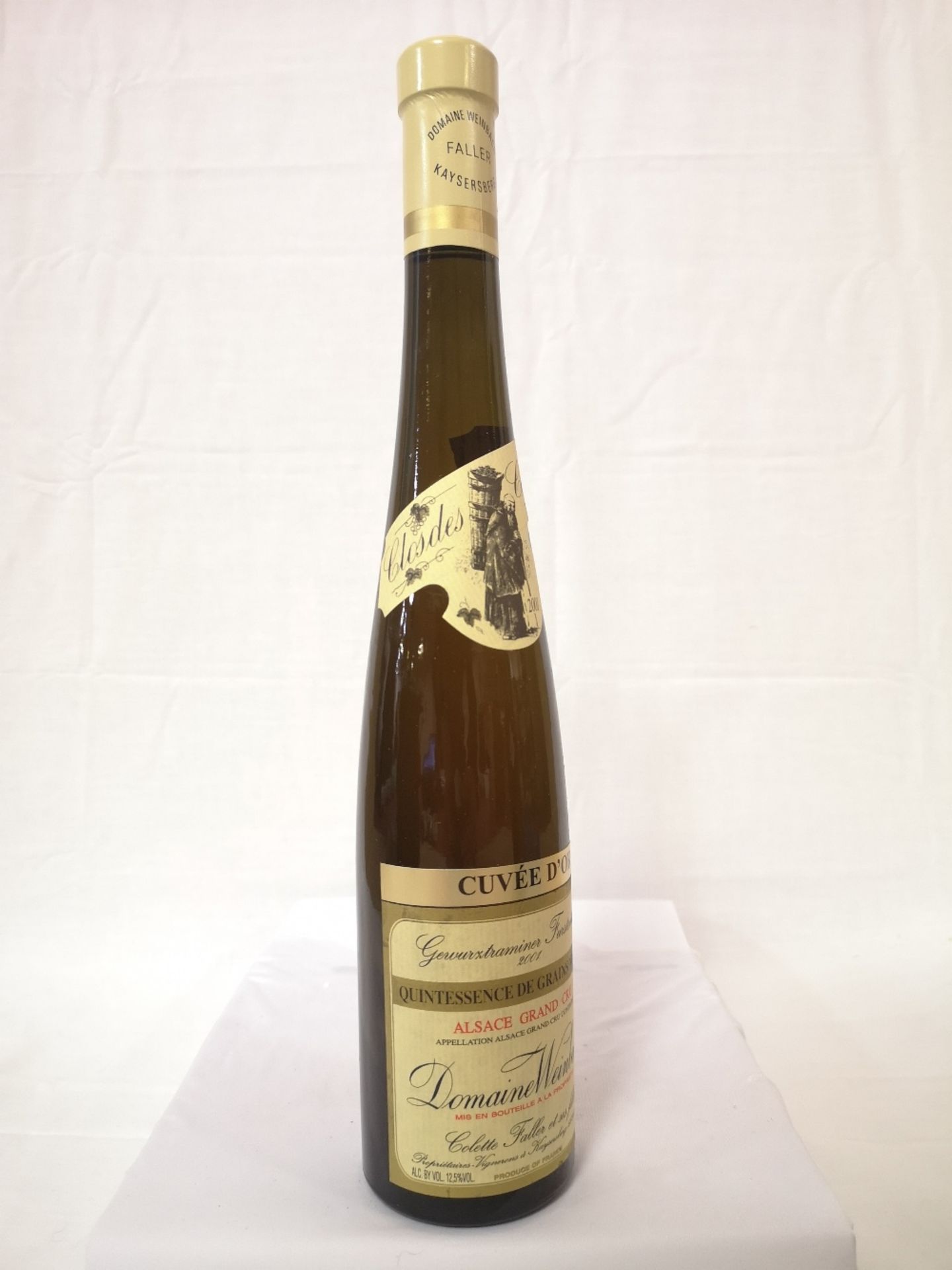 (2) Bottles of Gewurztraminer Selection de Grains Nobles Weinbach 2001 (375ml) - Image 3 of 10