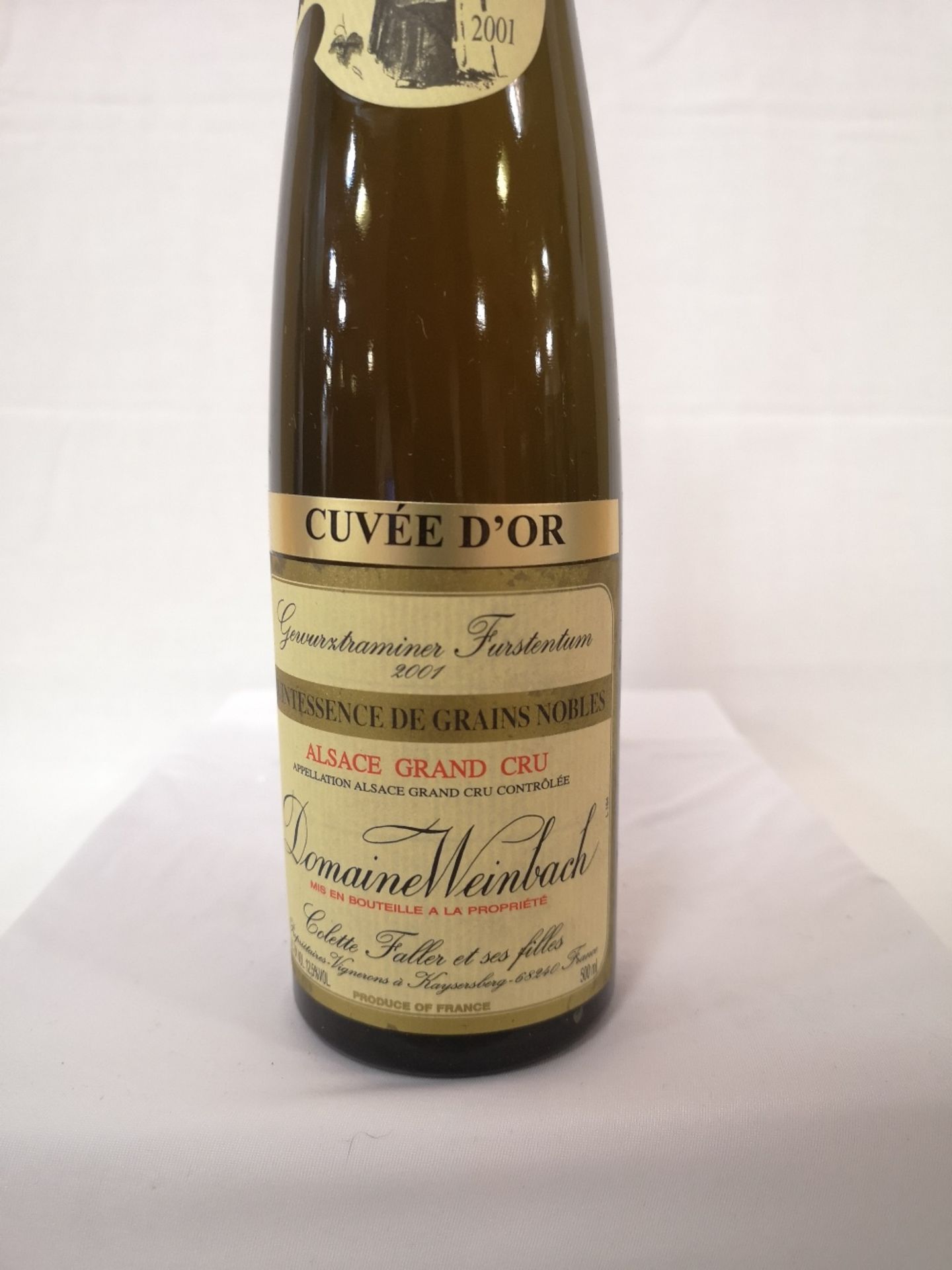 (2) Bottles of Gewurztraminer Selection de Grains Nobles Weinbach 2001 (375ml) - Image 9 of 10