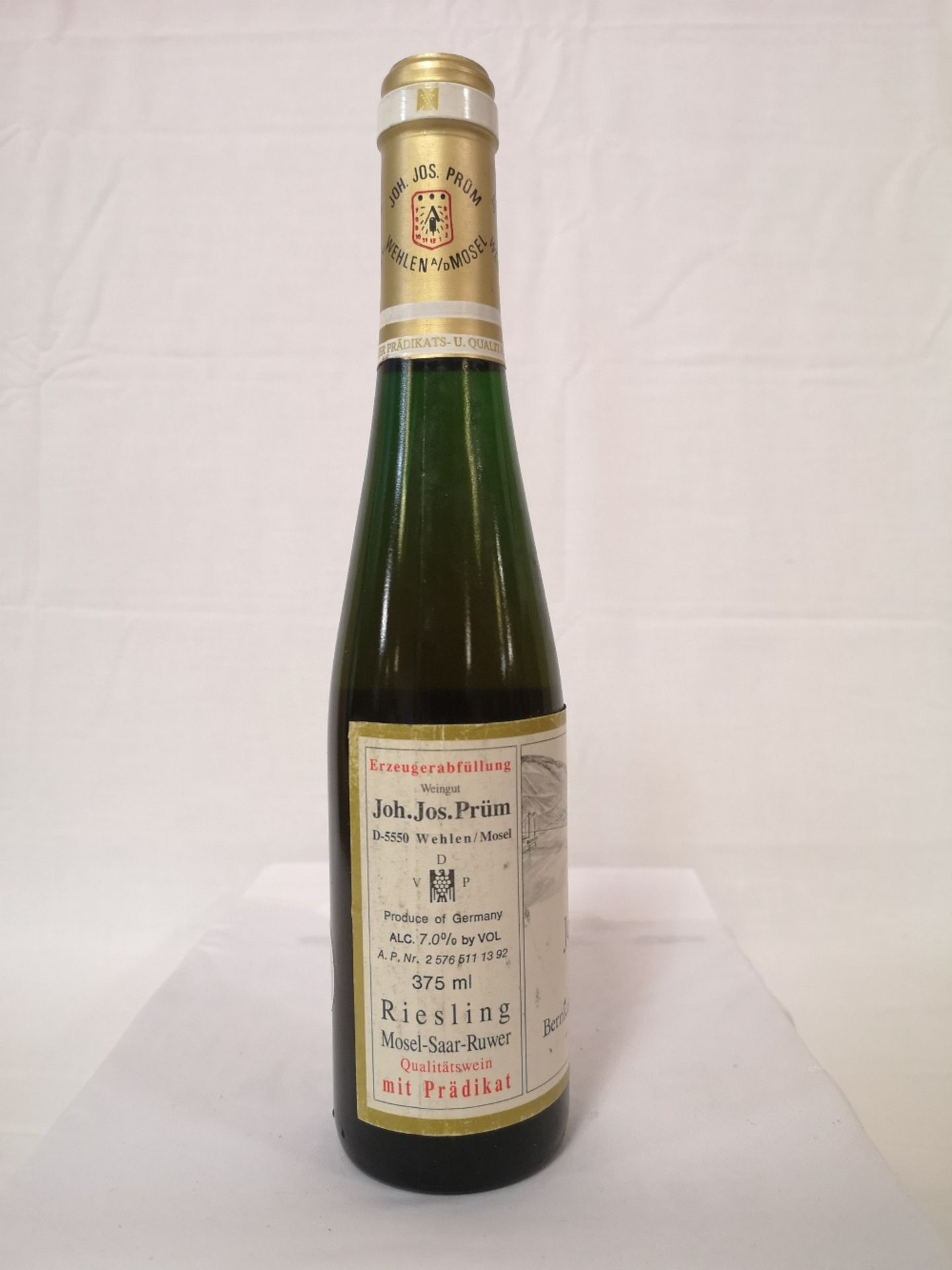 (1) Bottle of Riesling Eiswein Bernkasteler Johnnisbrunnchen JJ Prum 1990 (375ml) - Image 4 of 6