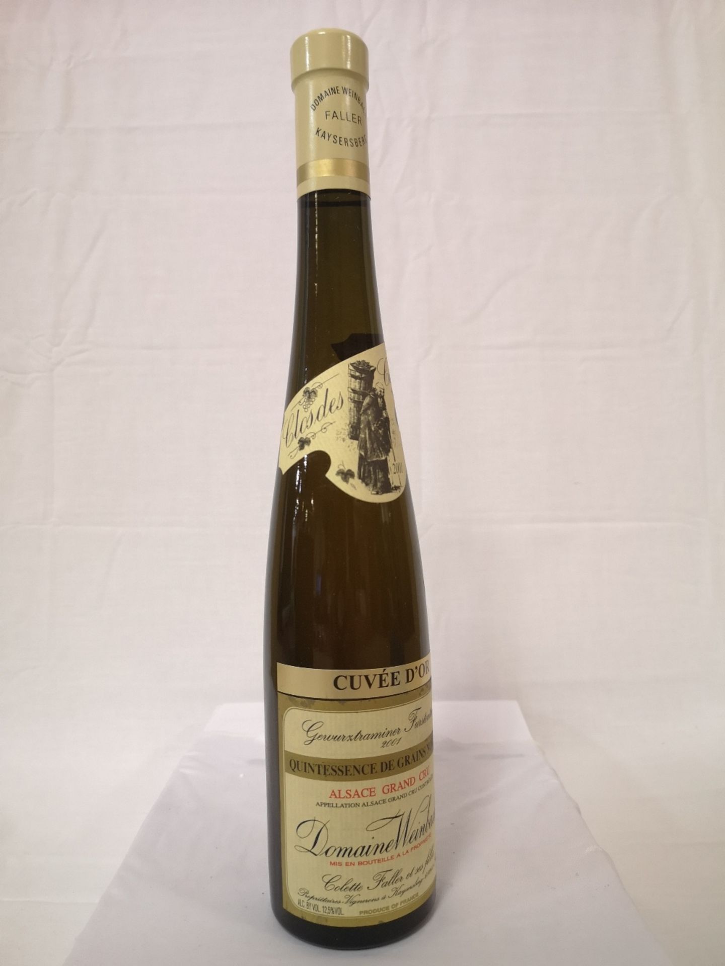 (2) Bottles of Gewurztraminer Selection de Grains Nobles Weinbach 2001 (375ml) - Image 7 of 10