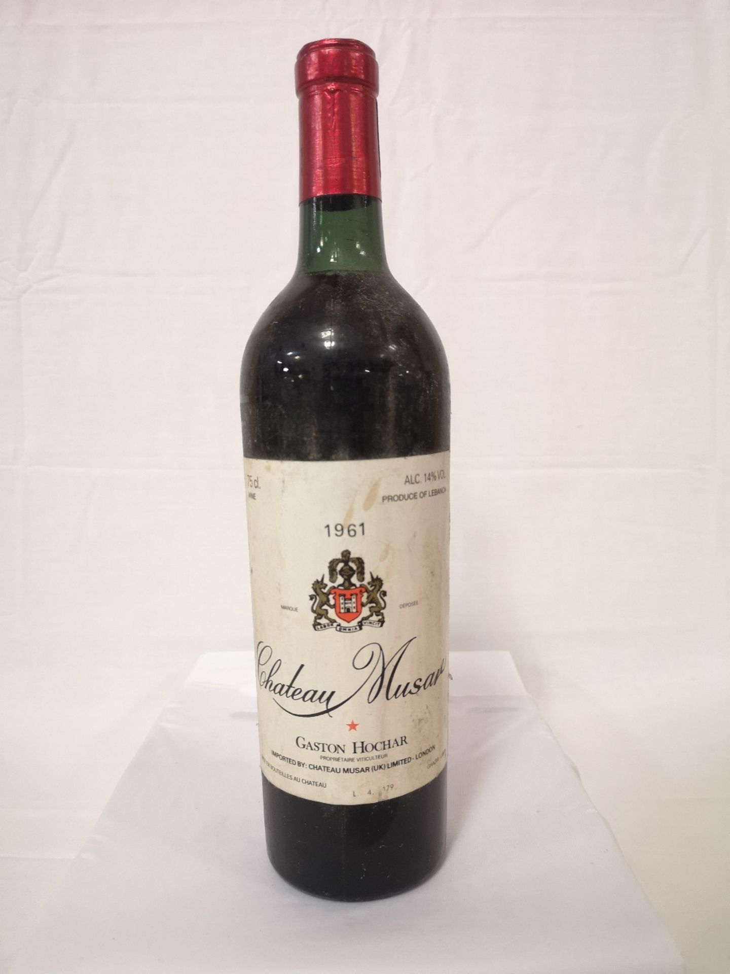 (1) Bottle of Chateau Musar 1961 (750ml)