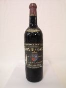 (1) Bottle of Brunello di Montalcino Riserva Biondi Santi 1964 (750ml)
