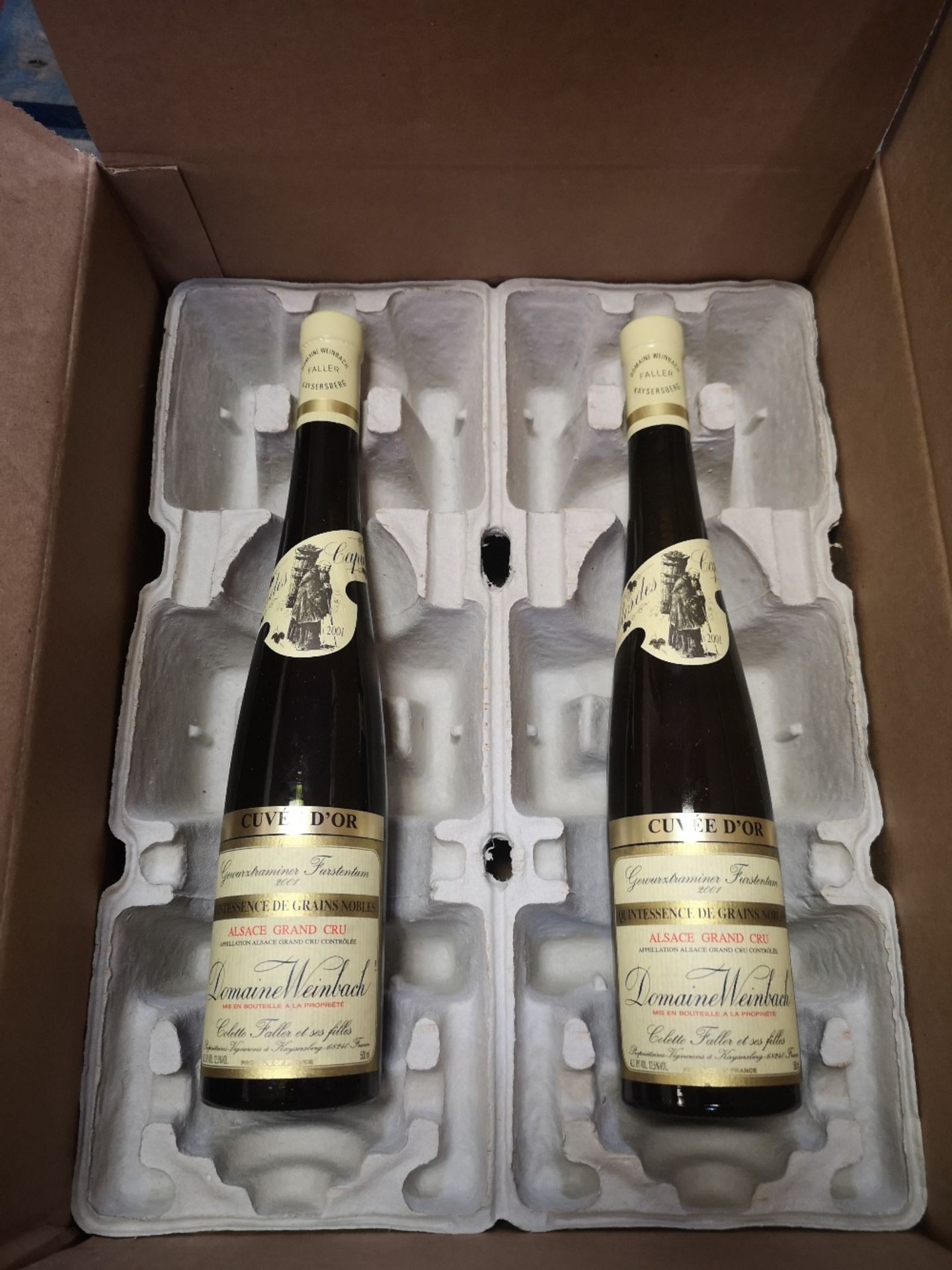 (2) Bottles of Gewurztraminer Selection de Grains Nobles Weinbach 2001 (375ml) - Image 10 of 10