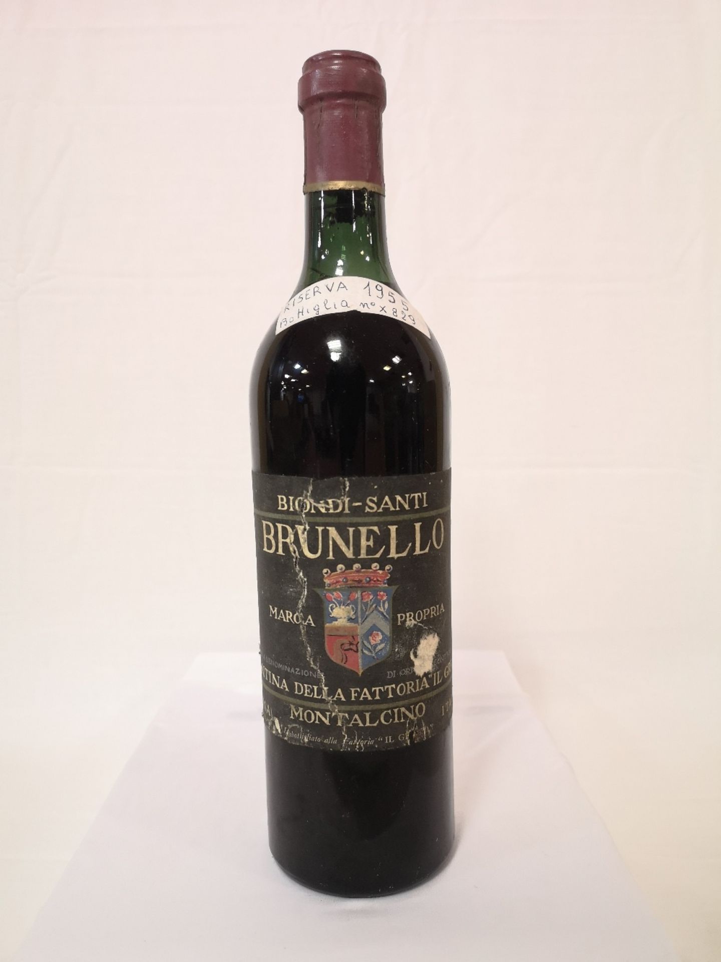 (1) Bottle of Brunello di Montalcino Riserva Biondi Santi 1955 (750ml)