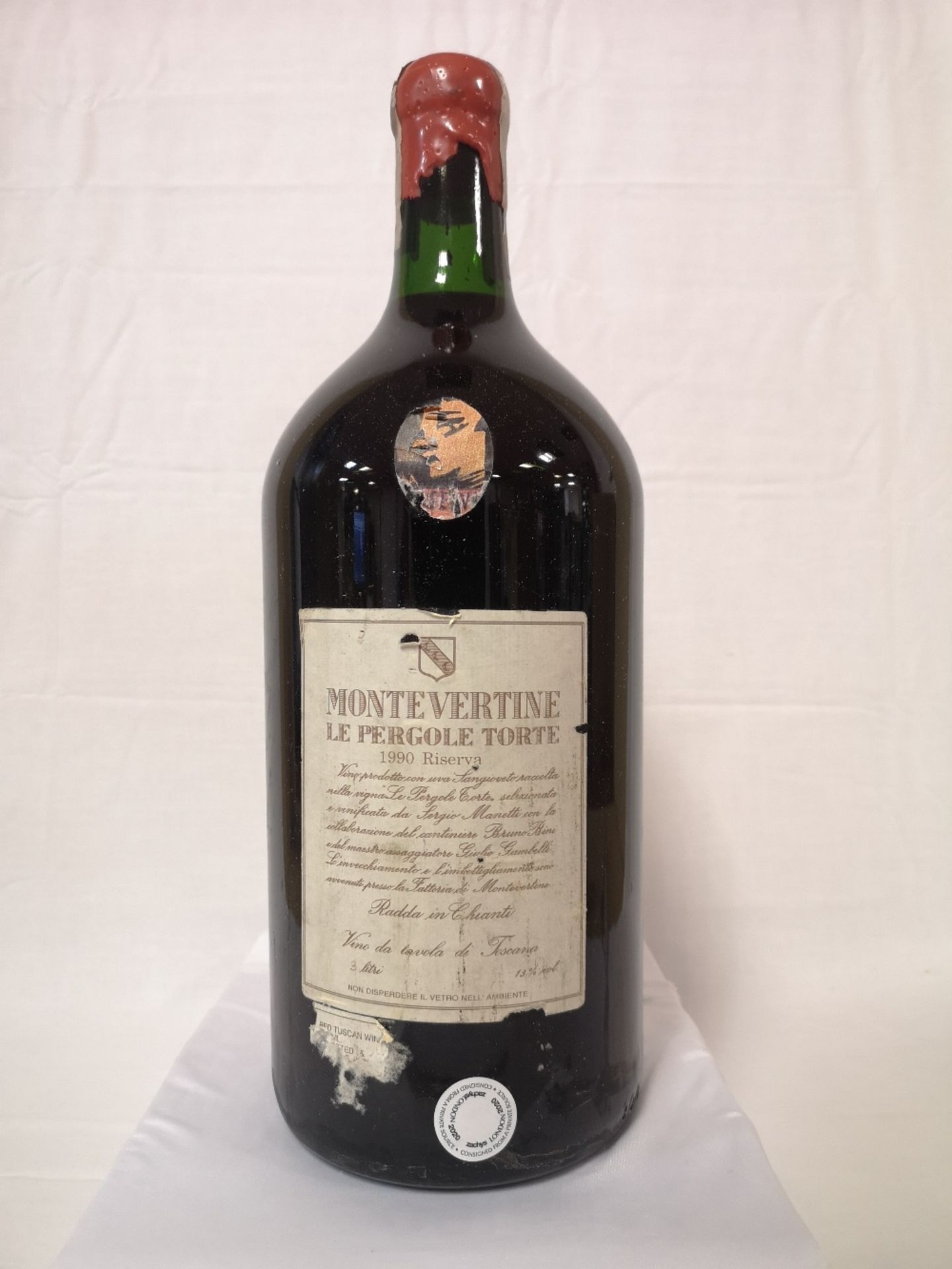 (1) Bottle of Le Pergole Torte Montevertine 1990 (3l)