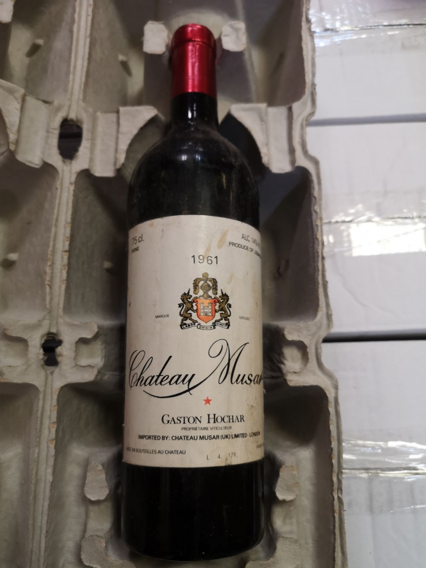 (1) Bottle of Chateau Musar 1961 (750ml) - Image 5 of 5