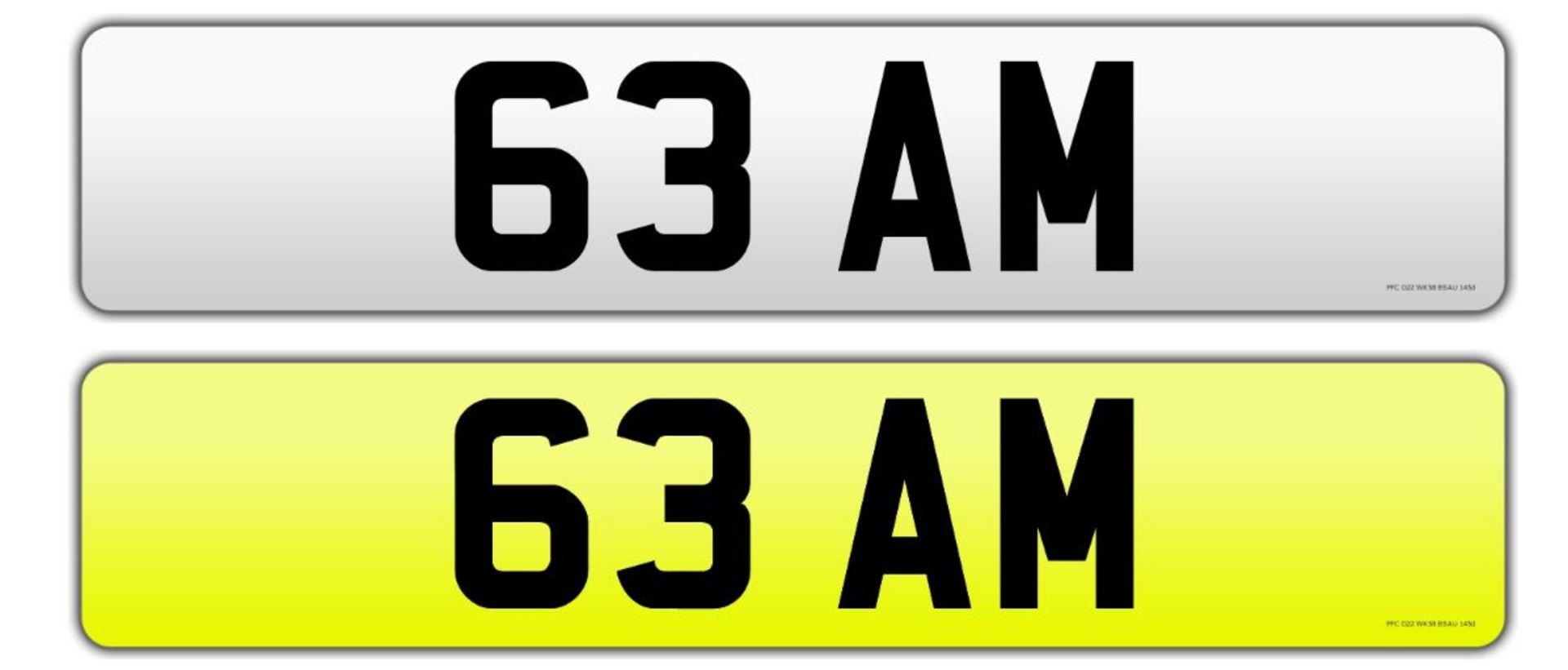 Registration number 63 AM