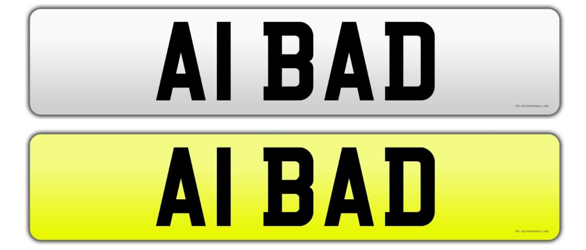 Registration number A1 BAD