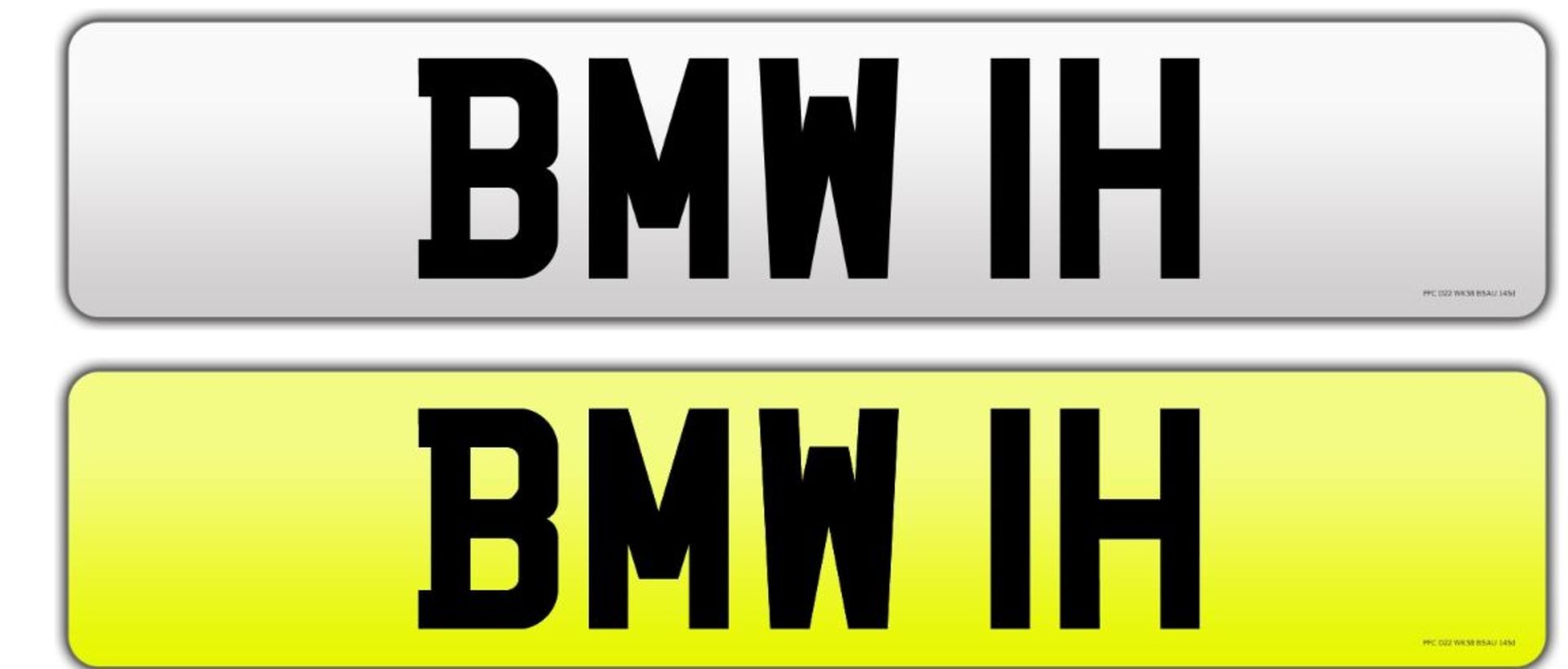 Registration number BMW 1H