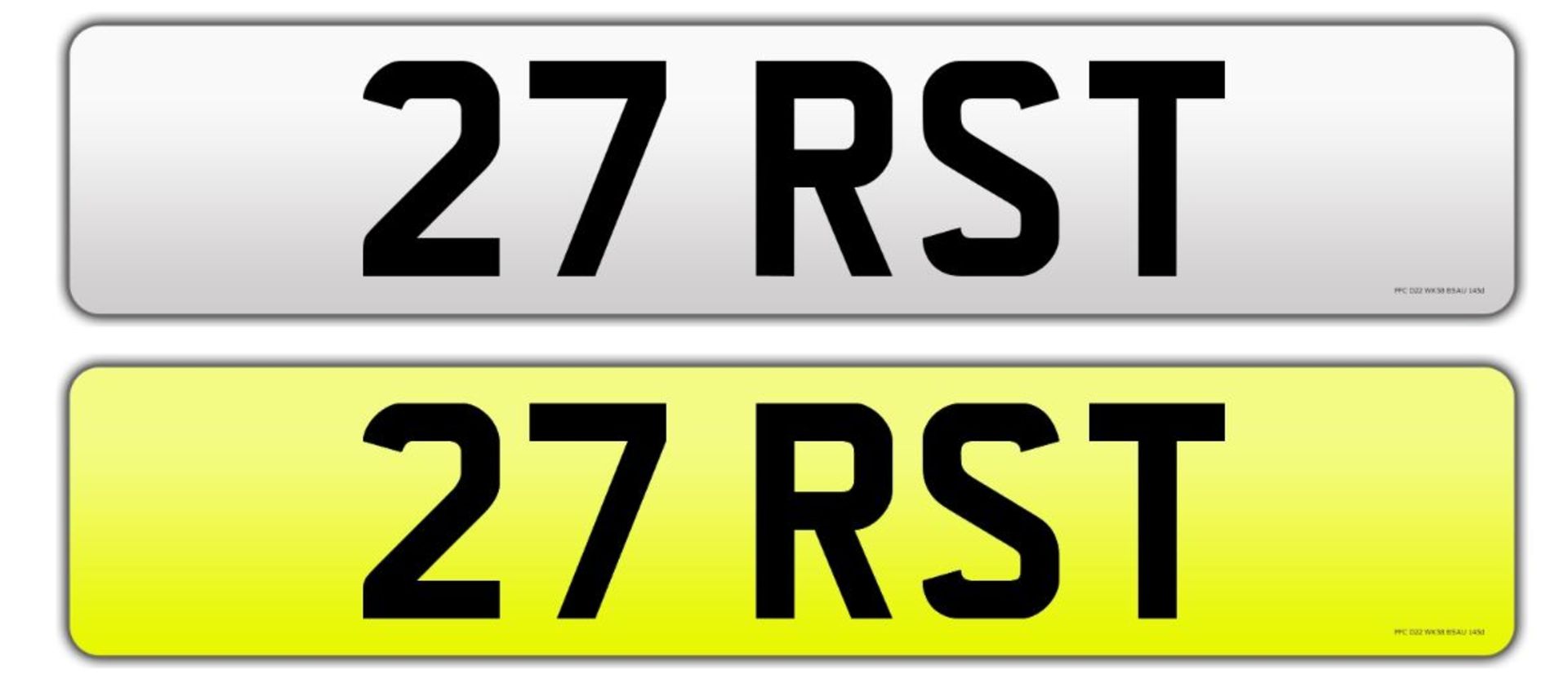 Registration number 27 RST