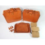 Original Ferrari 355 3-Piece Complete Schedoni Leather Luggage Set